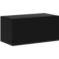 Berkfield Home Garden Furniture Covers 2 pcs 6 Eyelets 160x80x75 cm in Black | Size: 160 x 80 x 75 cm