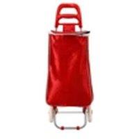 Kelvenix Lightweight Shopping Trolley Luggage Bag 2 Wheels FL in Red
