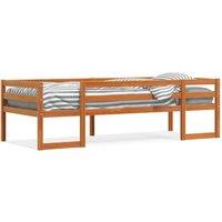 Berkfield Home Kids' Bed Frame without Mattress Wax Brown 90x190 cm Single