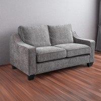 Furnishings For Less UK Neberaska Modern Slate Grey 2 Seater Sofa Chenille Fabric