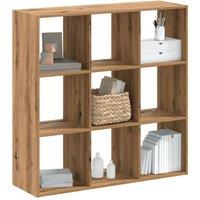 Berkfield Home Bookcase Artisian Oak 102x32x102 cm Engineered Wood in Brown | Size: 102 x 32 x 102 cm