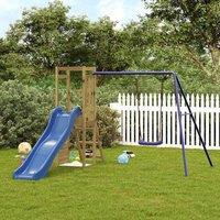 Berkfield Home Outdoor Playset Impregnated Wood Pine in Brown