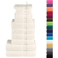 Berkfield Home 12 Piece Premium Towel Set SOLUND Cream 600 gsm