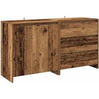 Berkfield Home 2 Piece Sideboard Old Wood Engineered Wood in Brown