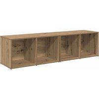 Berkfield Home 2 pcs Artisan Oak Engineered wood in Brown