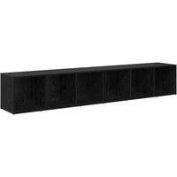 Berkfield Home 2 pcs Black Oak Engineered wood