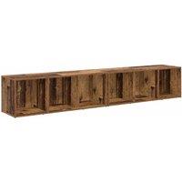 Berkfield Home 2 pcs Old Wood Engineered wood in Brown