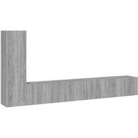 Berkfield Home 3 Piece TV Cabinet Set Grey Sonoma Engineered Wood