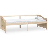 Berkfield Home 3-Seater Day Bed Solid Pinewood 90x200 cm in Light Tan