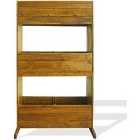 Berkfield Home 3-Tier Garden Raised Bed Solid Acacia Wood in Brown