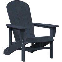 Berkfield Home Adirondack Chair Navy Blue 74x82x91 cm HDPE | Size: 74 x 82 x 91 cm