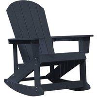 Berkfield Home Adirondack Rocking Chair Navy Blue 73.5x92x90 cm HDPE
