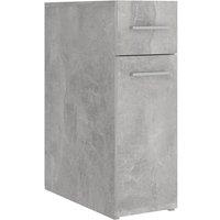 Berkfield Home Apothecary Cabinet Concrete Grey 20x45.5x60 cm Engineered Wood