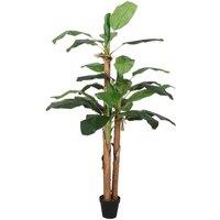 Berkfield Home Artificial Banana Tree 19 Leaves 180 cm Green