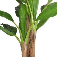 Berkfield Home Artificial Banana Tree Plant with Pot 175 cm Green