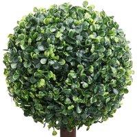 Berkfield Home Artificial Boxwood Plant with Pot Ball Shaped Green 118 cm
