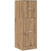 Berkfield Home Apothecary Cabinet Artisian Oak 40x41x118 cm Engineered Wood in Brown | Size: 40 x 41 x 118 cm