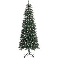 Berkfield Home Artificial Christmas Tree with Stand Green 210 cm PVC