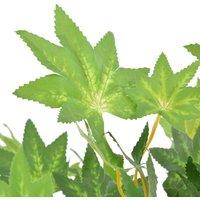 Berkfield Home Artificial Plant Maple Tree with Pot Green 120 cm