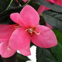 Berkfield Home Artificial Rhododendron Plant with Pot 155 cm Green & Pink
