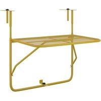 Berkfield Home Balcony Table Gold 60x40 cm Steel