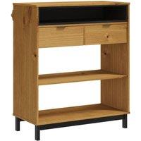 Berkfield Home Bar Table FLAM 92x45x110 cm Solid Wood Pine in Brown | Size: 92 x 45 x 110 cm