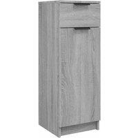 Berkfield Home Bathroom Cabinet Grey Sonoma 32x34x90 cm Engineered Wood | Size: 32 x 34 x 90 cm
