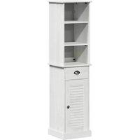 Berkfield Home Bathroom Furniture Set 2 pcs Brown & White 37 x 34 x 150 cm