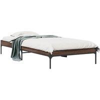 Berkfield Home Bed Frame without Mattress Brown Oak 100x200 cm