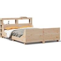 Berkfield Home Bed Frame without Mattress 120x200 cm Solid Wood Pine in Light Brown | Size: Small Double