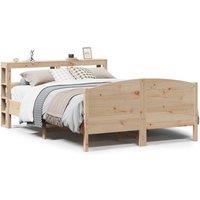 Berkfield Home Bed Frame without Mattress 160x200 cm Solid Wood Pine in Light Brown