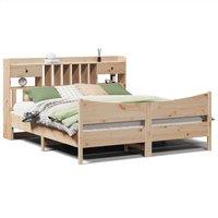 Berkfield Home Bed Frame without Mattress 180x200 cm Super King Solid Wood Pine in Light Brown