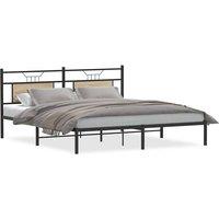 Berkfield Home Bed Frame without Mattress Sonoma Oak 183x213 cm Engineered Wood in Light Brown