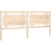 Berkfield Home Bed Headboard 205.5x4x100 cm Solid Pine Wood in Natural