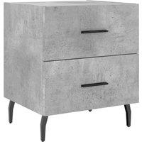 Berkfield Home Bedside Cabinet Concrete Grey 40x35x47.5 cm Engineered Wood