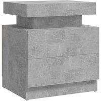 Berkfield Home Bedside Cabinet Concrete Grey 45x35x52 cm Engineered Wood | Size: 45 x 35 x 52 cm