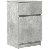 Berkfield Home Bedside Cabinet Concrete Grey 39x35x65 cm Engineered Wood | Size: 39 x 35 x 65 cm