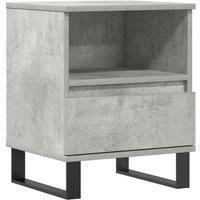 Berkfield Home Bedside Cabinet Concrete Grey 40x35x50 cm Engineered Wood | Size: 40 x 35 x 50 cm