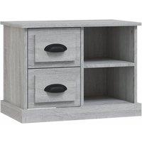 Berkfield Home Bedside Cabinet Grey Sonoma 60x35.5x45 cm