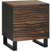 Berkfield Home Bedside Cabinets - 2 Pack, Solid Mango Wood, Dimensions: 40x33.5x46 cm in Brown