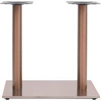 Berkfield Home Bistro Table Leg Brass 70x40x72 cm Stainless Steel in Copper | Size: 70 x 40 x 72 cm