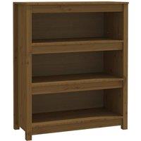 Berkfield Home Book Cabinet Honey Brown 80x35x97 cm Solid Wood Pine | Size: 80 x 35 x 97 cm