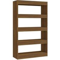 Berkfield Home Book Cabinet/Room Divider Brown Oak 80x30x135 cm Engineered Wood | Size: 80 x 30 x 135 cm
