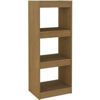 Berkfield Home Book Cabinet/Room Divider Honey Brown 40x30x103.5 cm Pinewood