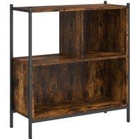 Berkfield Home Bookcase Smoked Oak 72x28x77.5 cm Engineered Wood in Brown