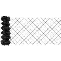Berkfield Home Chain Link Fence Grey 0.8x10 m Steel