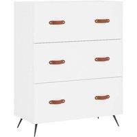 Berkfield Home Chest of Drawers White 69.5x34x90 cm Engineered Wood