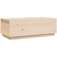 Berkfield Home Coffee Table 100x50x35 cm Solid Wood Pine in Light Tan | Size: 100 x 50 x 35 cm