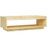 Berkfield Home Coffee Table 110x50x33.5 cm Solid Pinewood in Natural