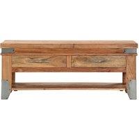 Berkfield Home Coffee Table 110x52x45 cm Solid Acacia Wood in Brown | Size: 110 x 52 x 45 cm